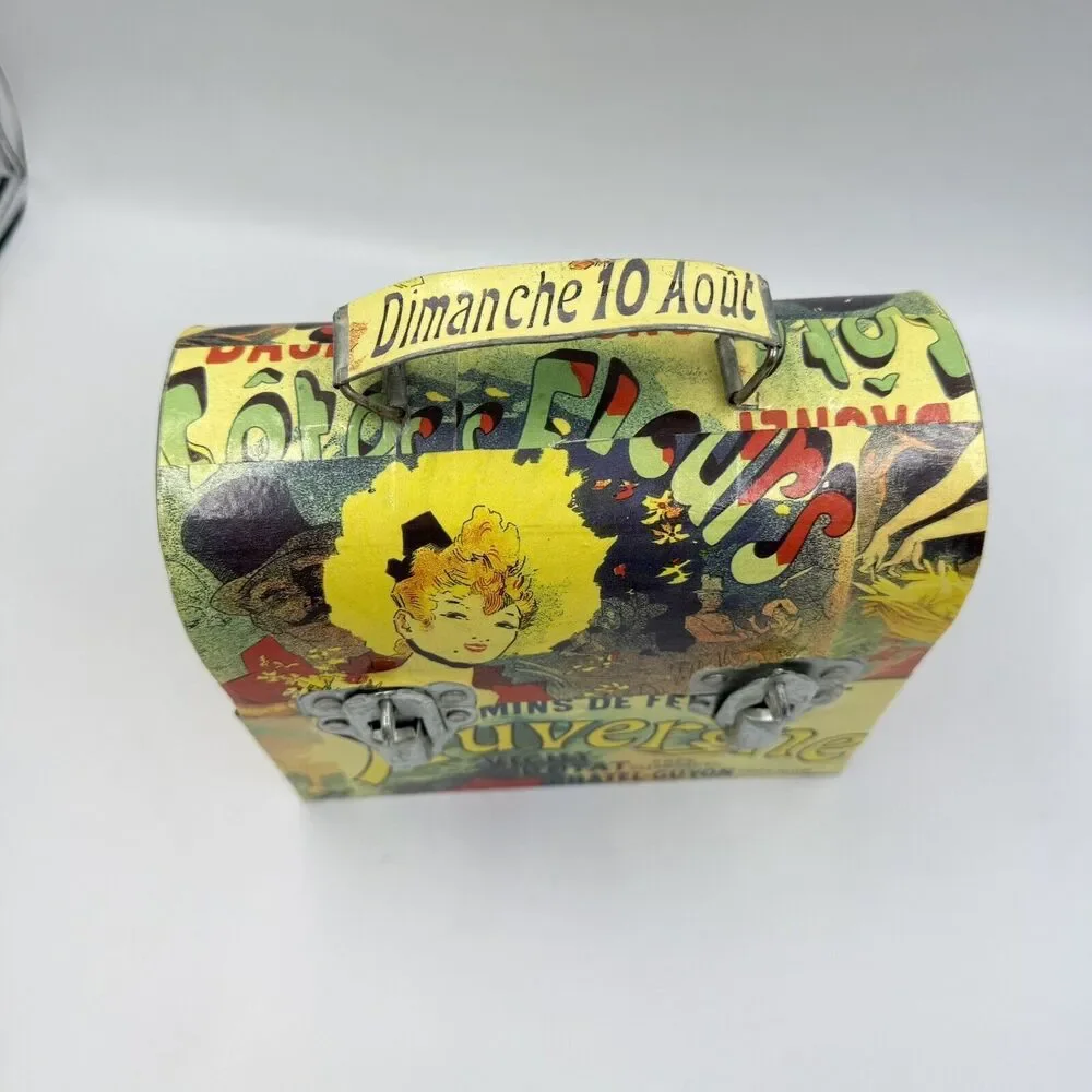 Vintage Galvanized Tin Storage Lunch Box by The MacBeth Collection - Picture 12 of 17